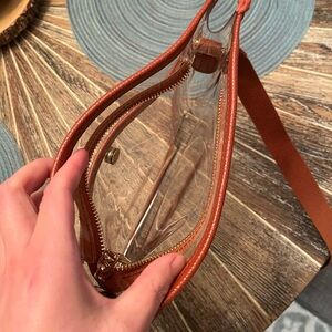 Transparent Brown Crossbody Bag